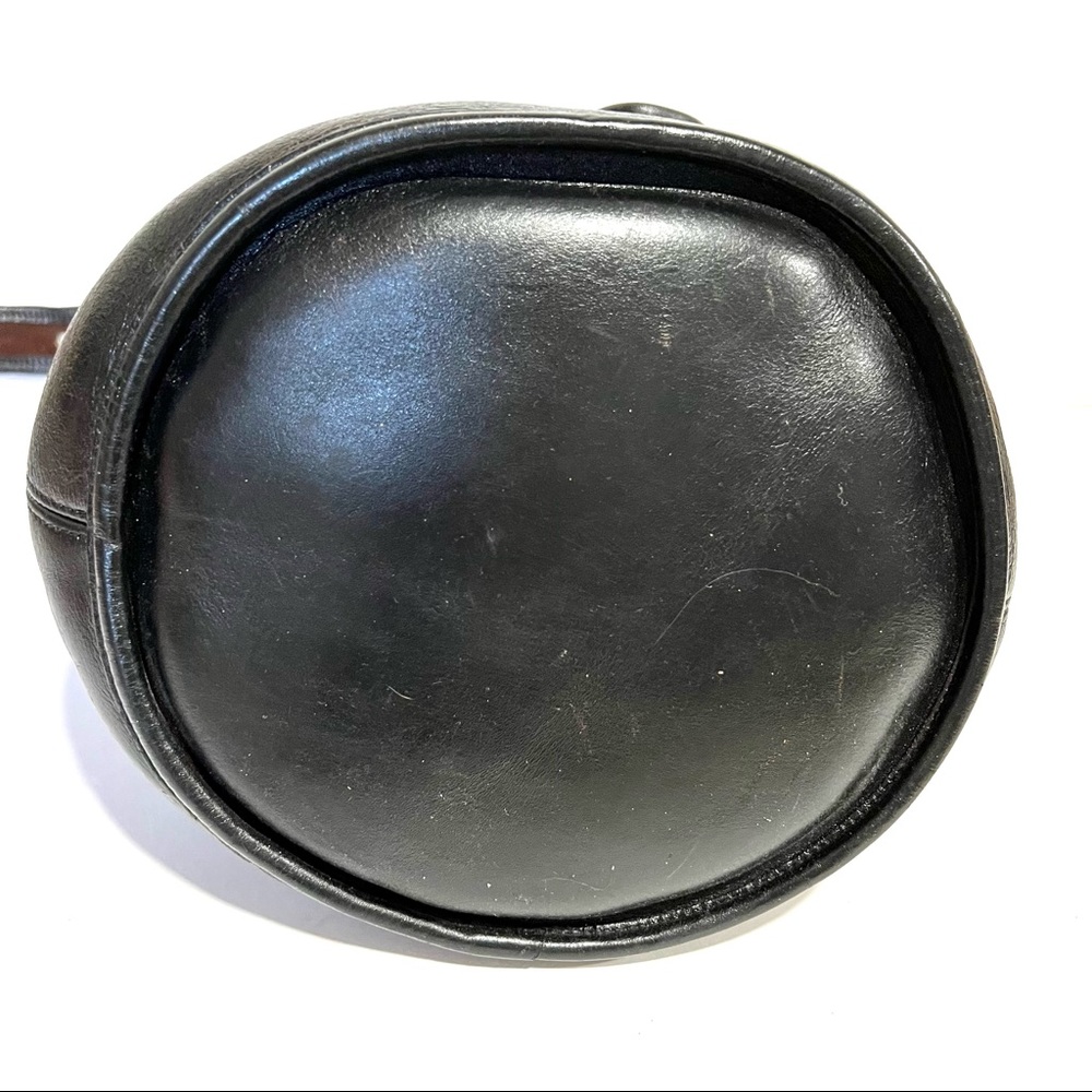 Coach 9085 Duffle Sac Black Large Leather 1990s Vintage Bucket Shoulder Bag - Picture 9 of 14
